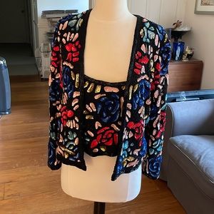 Beautiful Festive - Sequin - Multicolor Top & Jacket M